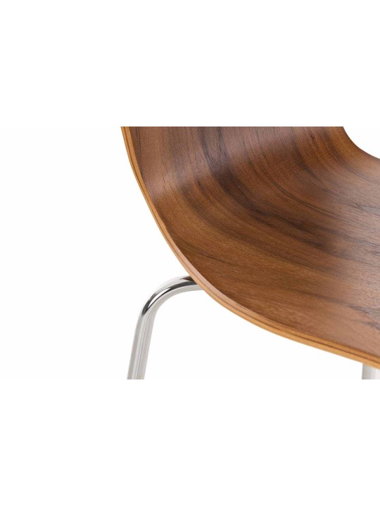 Conjunto de 2 cadeiras para visitantes Aaron, nogueira