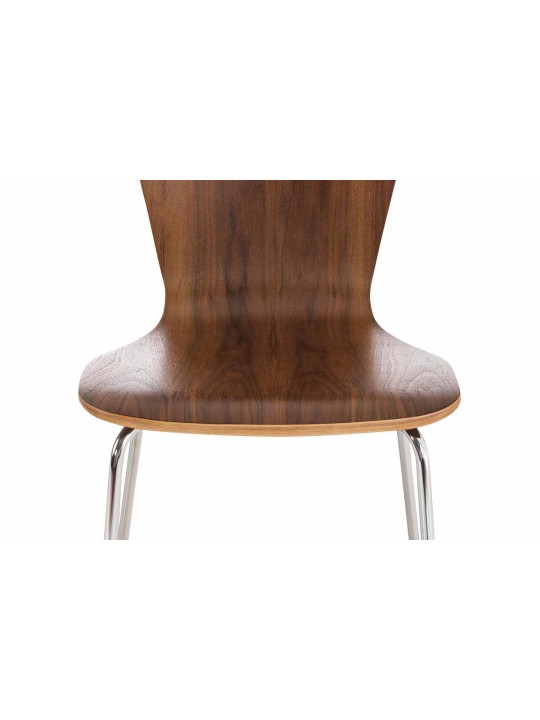 Conjunto de 2 cadeiras para visitantes Aaron, nogueira