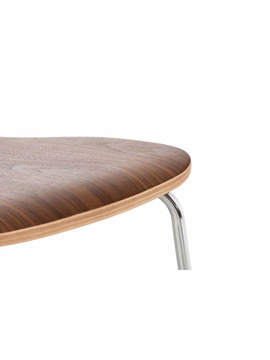 Conjunto de 2 cadeiras para visitantes Aaron, nogueira