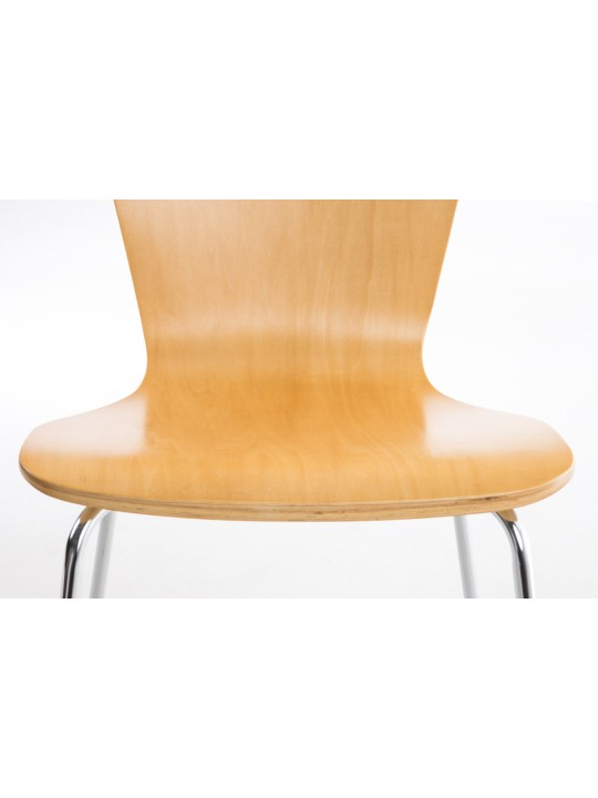 Conjunto de 4 cadeiras para visitantes Aaron, natural