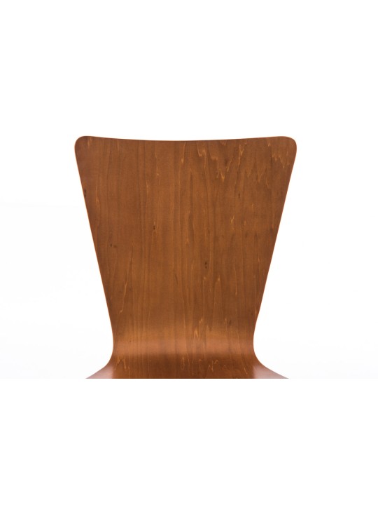 Conjunto de 4 cadeiras para visitantes Aaron, castanho