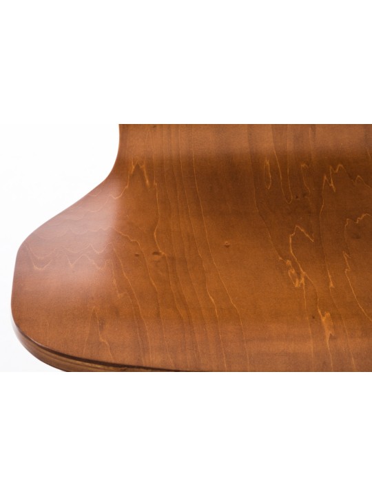 Conjunto de 4 cadeiras para visitantes Aaron, castanho