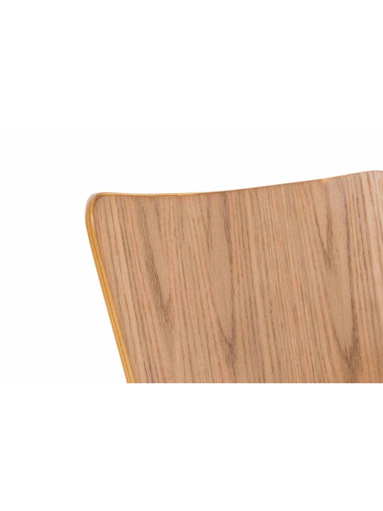 Conjunto de 4 cadeiras para visitantes Aaron, carvalho