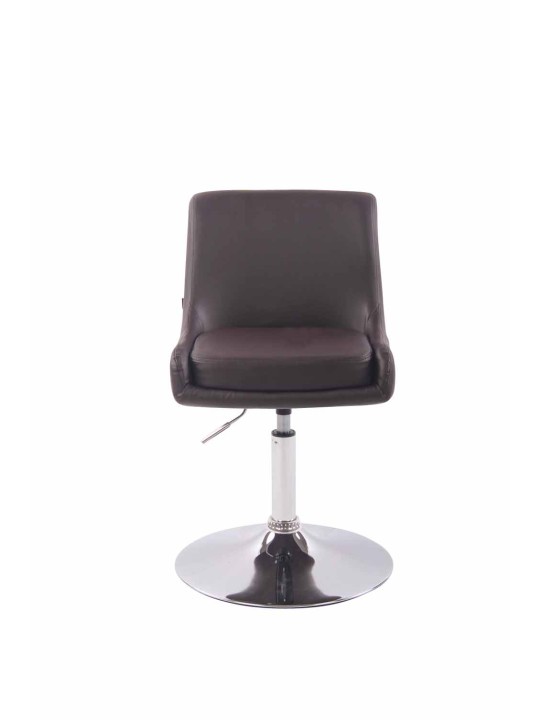 Espreguiçadeira Club couro sintético, castanho Espreguiçadeira Club couro sintético, castanho