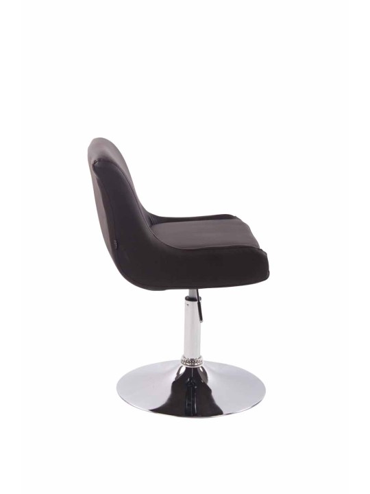 Espreguiçadeira Club couro sintético, castanho Espreguiçadeira Club couro sintético, castanho