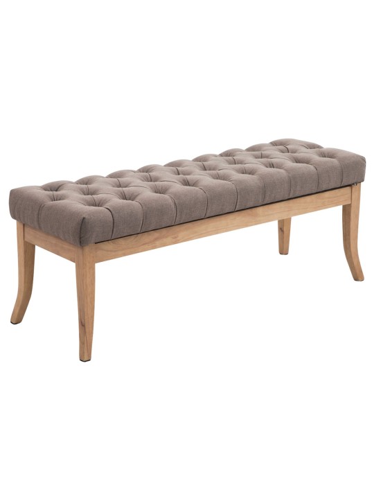 Banco Ramsés tecido antigo-light 120, taupe Banco Ramsés tecido antigo-light 120, taupe