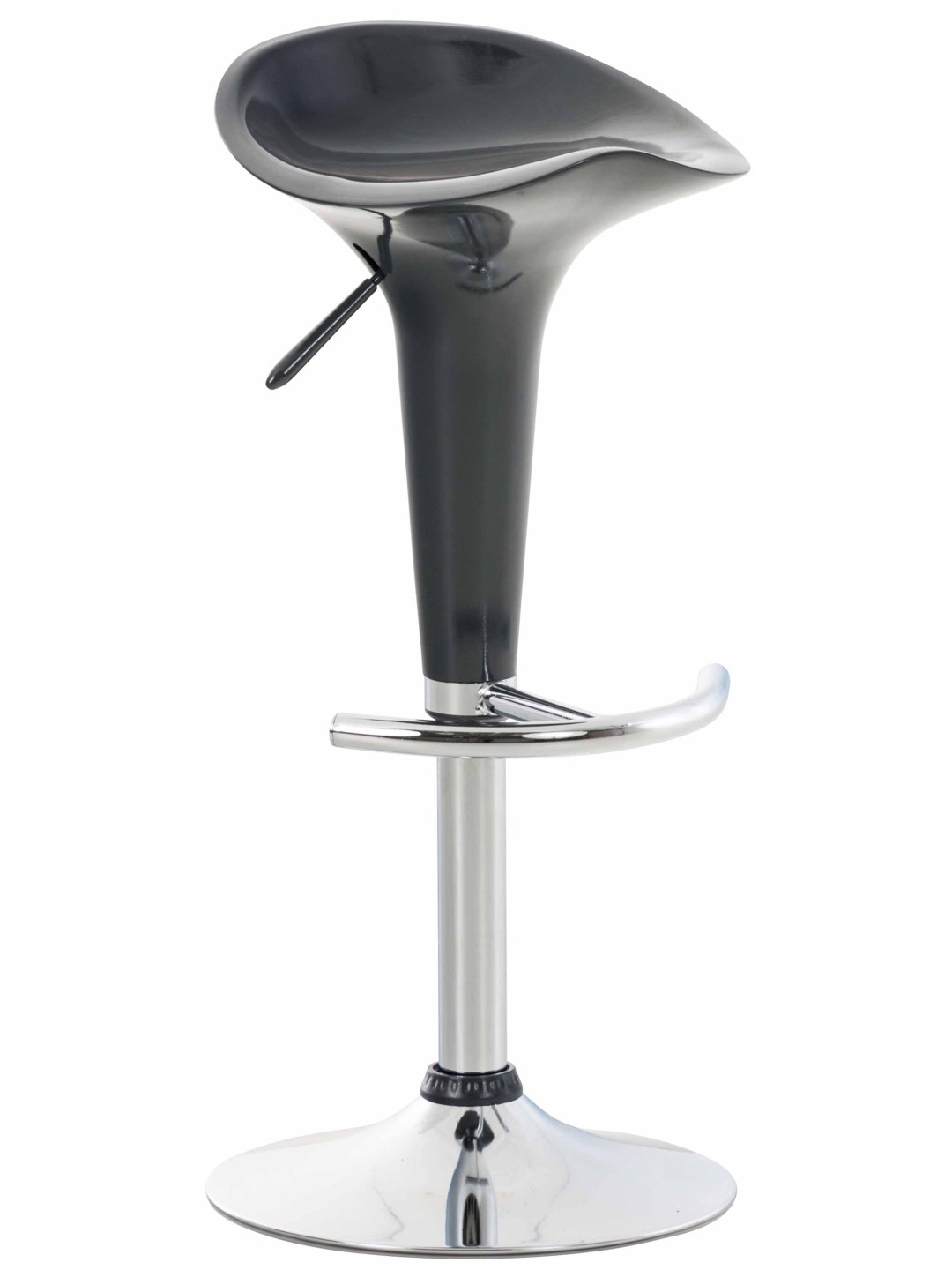 Banqueta alta Sela, cinza