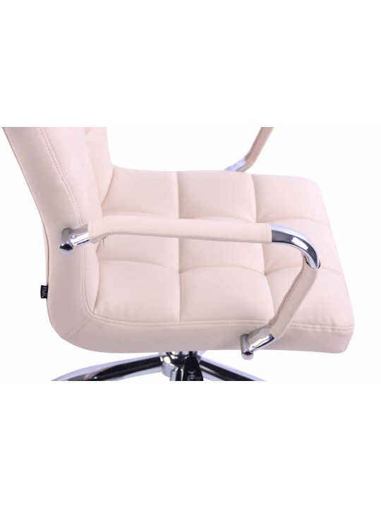 Cadeira de escritório Deli, creme