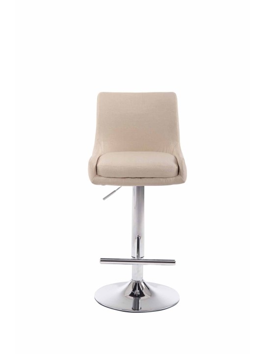 Banqueta alta Club tecido C, creme