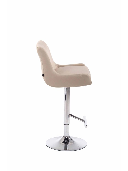 Banqueta alta Club tecido C, creme