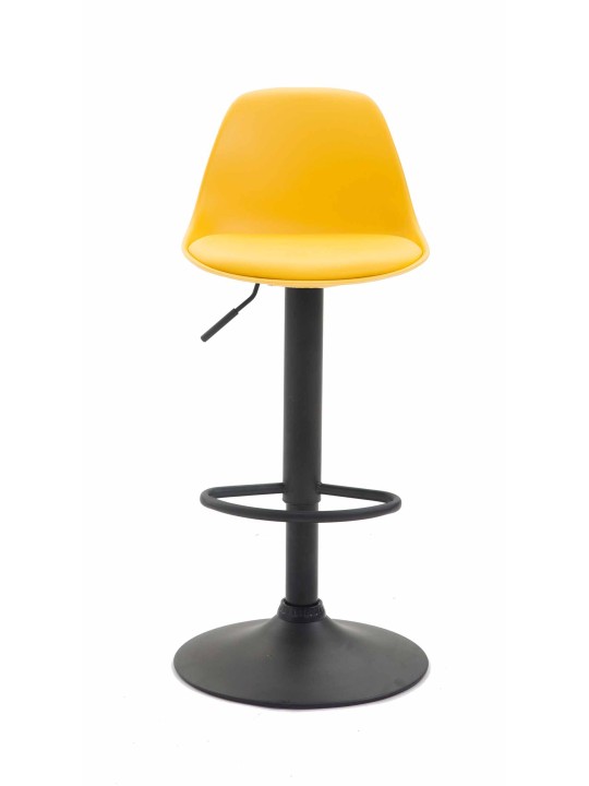 Banqueta alta Kiel couro sintético, amarelo Banqueta alta Kiel couro sintético, amarelo