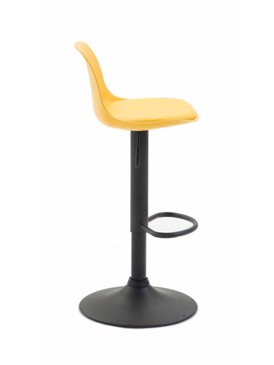 Banqueta alta Kiel couro sintético, amarelo Banqueta alta Kiel couro sintético, amarelo