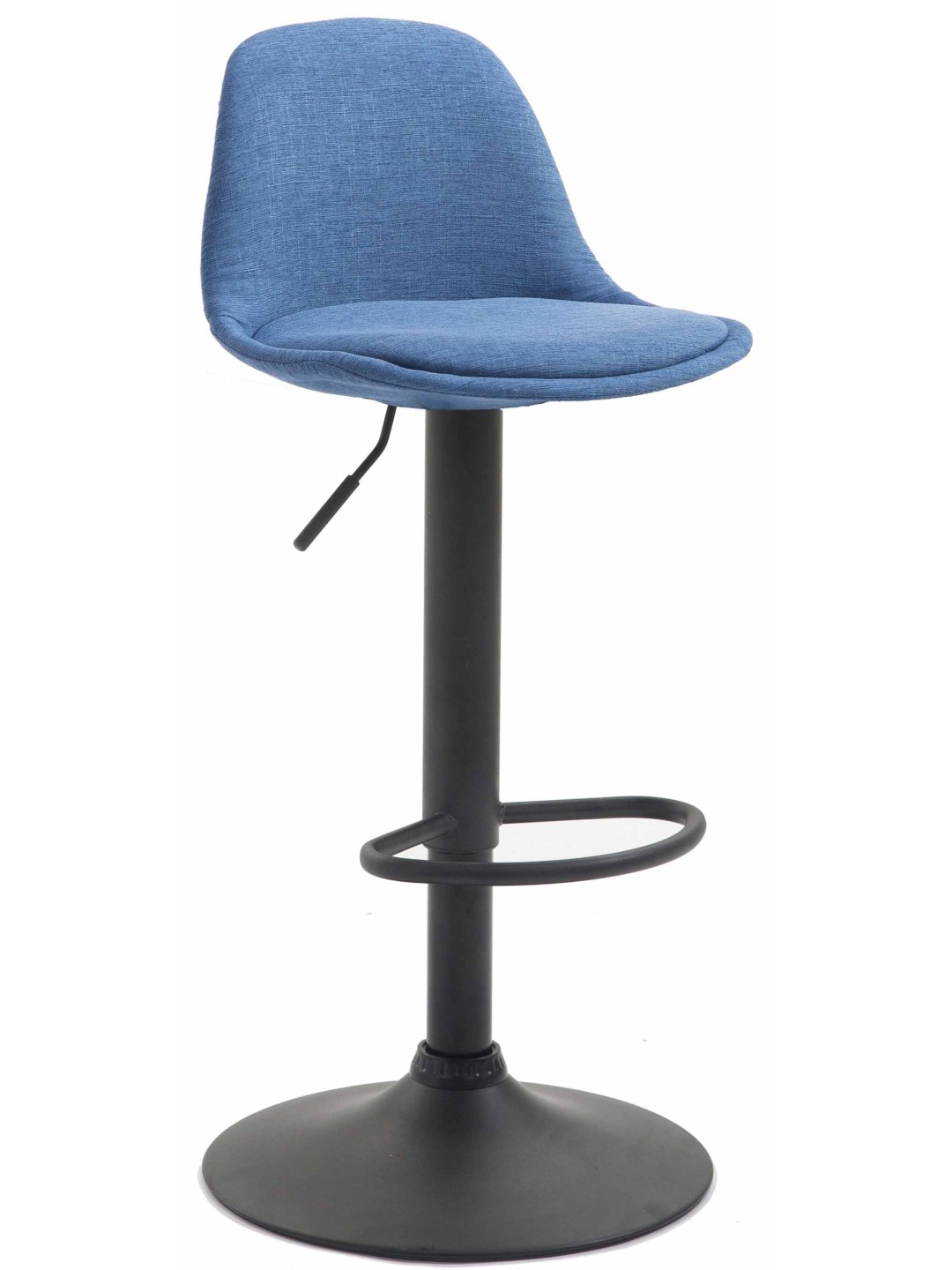 Banqueta alta tecido Kiel, azul