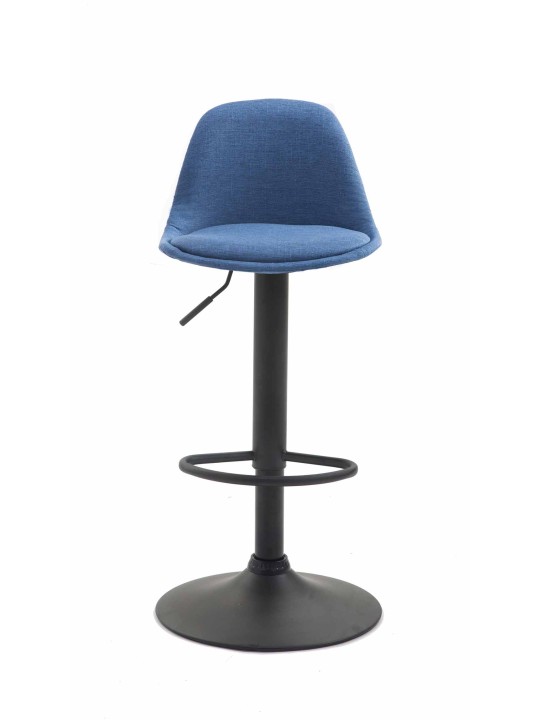 Banqueta alta tecido Kiel, azul
