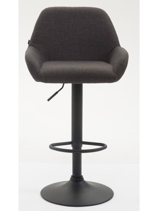 Conjunto de 2 bancos altos tecido Braga, cinza escuro