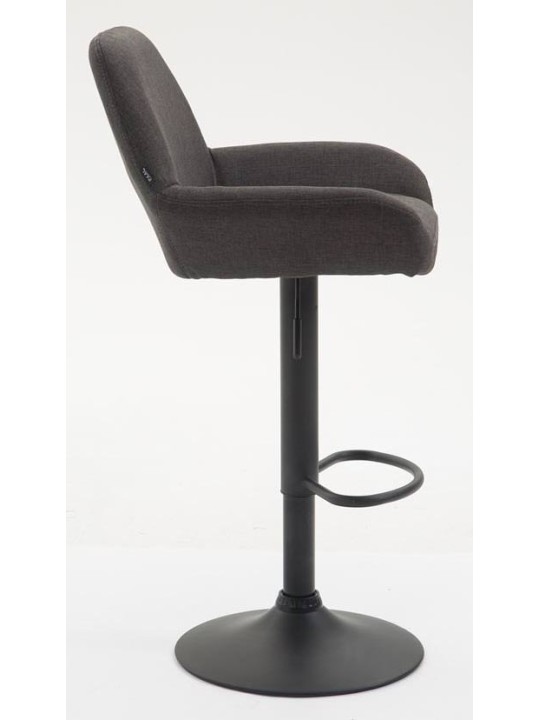 Conjunto de 2 bancos altos tecido Braga, cinza escuro