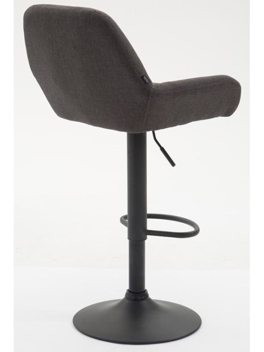 Conjunto de 2 bancos altos tecido Braga, cinza escuro