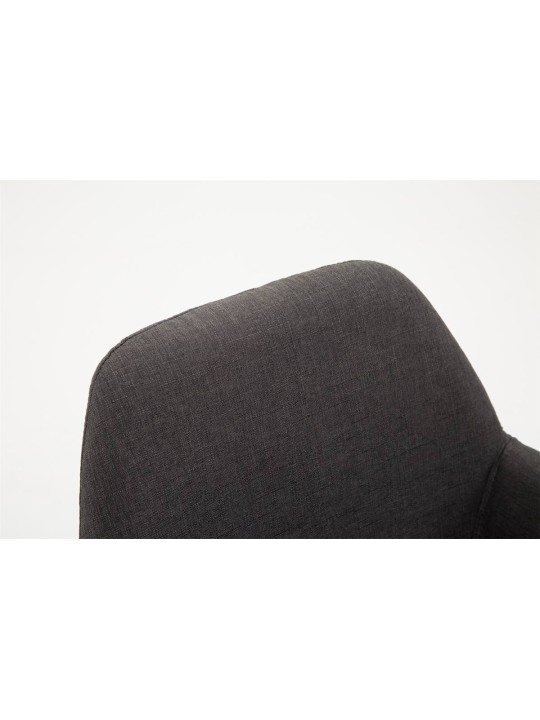 Conjunto de 2 bancos altos tecido Braga, cinza escuro