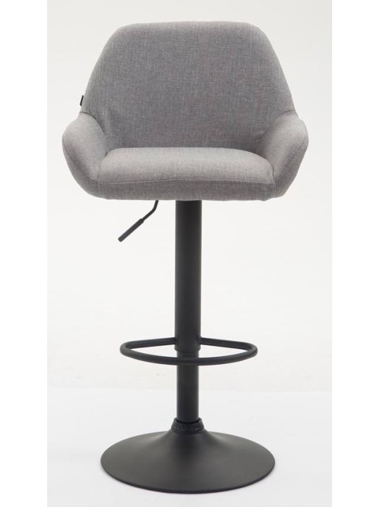 Conjunto de 2 bancos altos tecido Braga, cinza