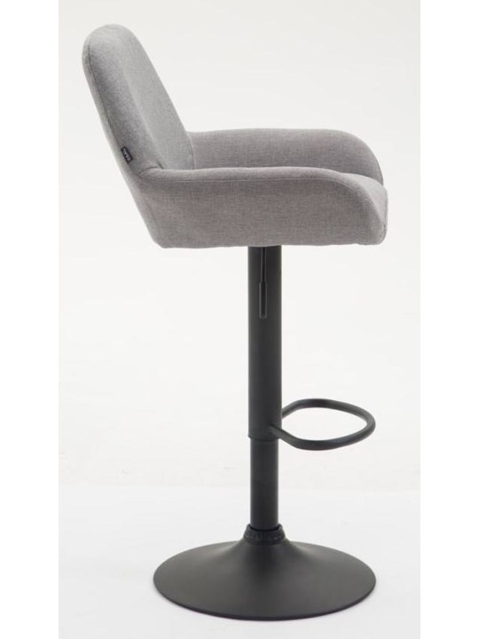 Conjunto de 2 bancos altos tecido Braga, cinza