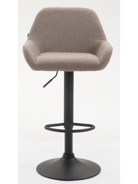 Conjunto de 2 bancos altos tecido Braga, taupe Conjunto de 2 bancos altos tecido Braga, taupe