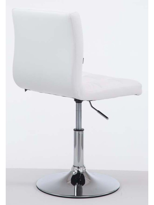 Conjunto de 2 bancos altos Palma V2 imitação de couro, branco