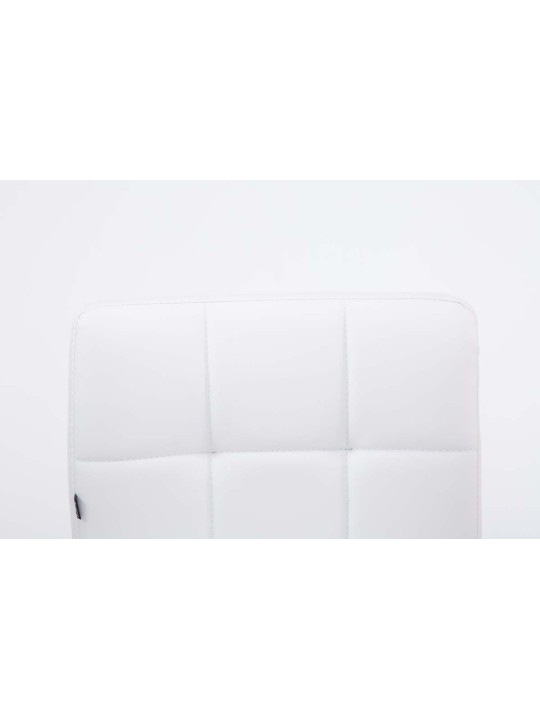 Conjunto de 2 bancos altos Palma V2 imitação de couro, branco