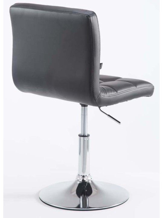 Conjunto de 2 bancos altos Palma V2 imitação de couro, preto