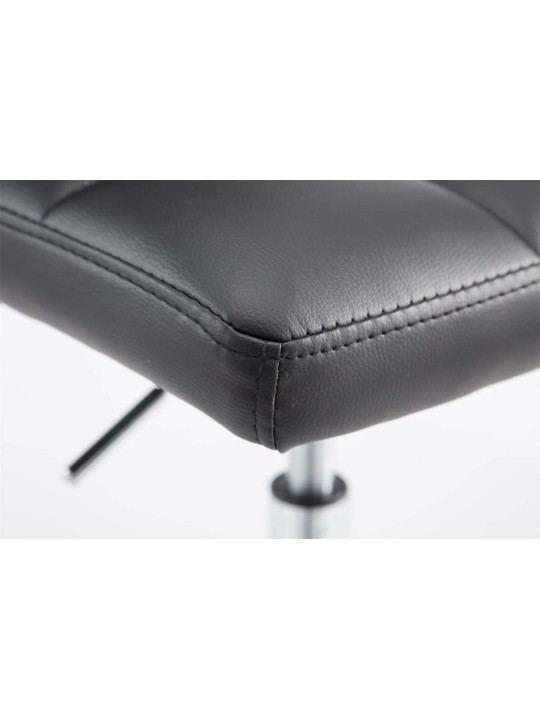 Conjunto de 2 bancos altos Palma V2 imitação de couro, preto