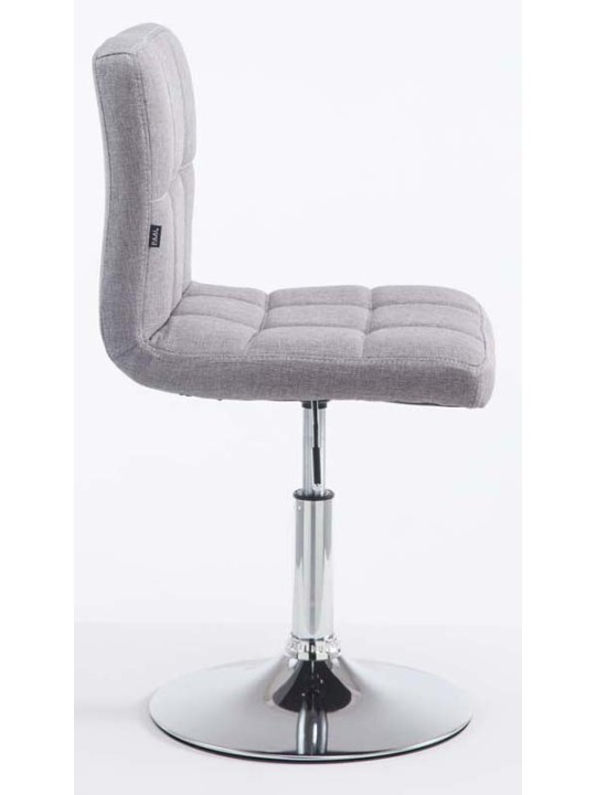 Conjunto de 2 bancos altos em tecido Palma V2, cinza Conjunto de 2 bancos altos em tecido Palma V2, cinza