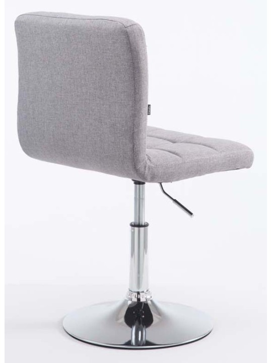 Conjunto de 2 bancos altos em tecido Palma V2, cinza Conjunto de 2 bancos altos em tecido Palma V2, cinza