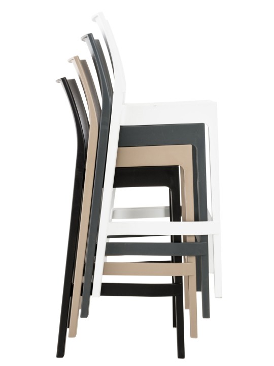 Banqueta alta Maya, cinza escuro