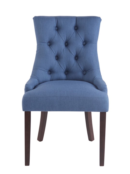 Cadeira da sala de jantar tecido Aberdeen antigo, azul