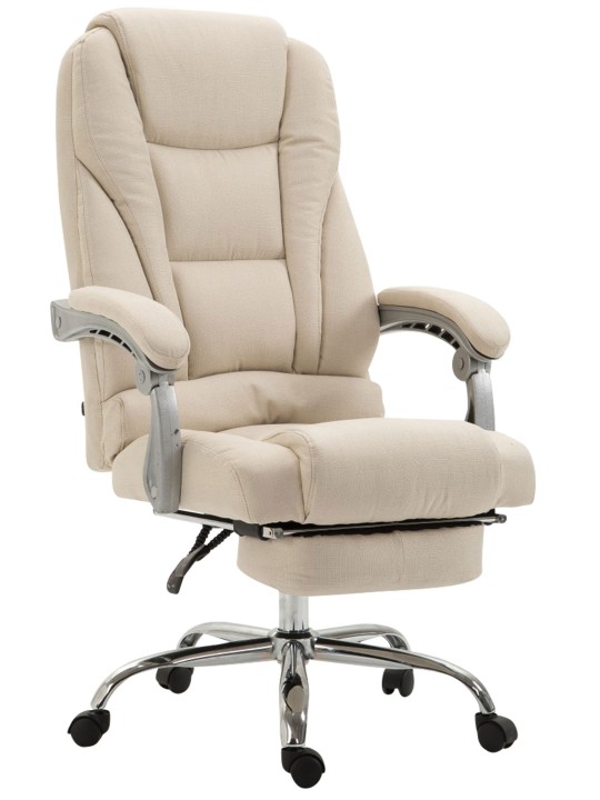 Cadeira de escritório tecido Pacific, creme