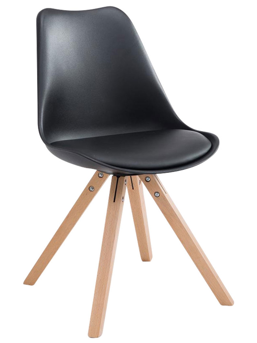 Cadeira para visitantes Toulouse Natura Square, preto