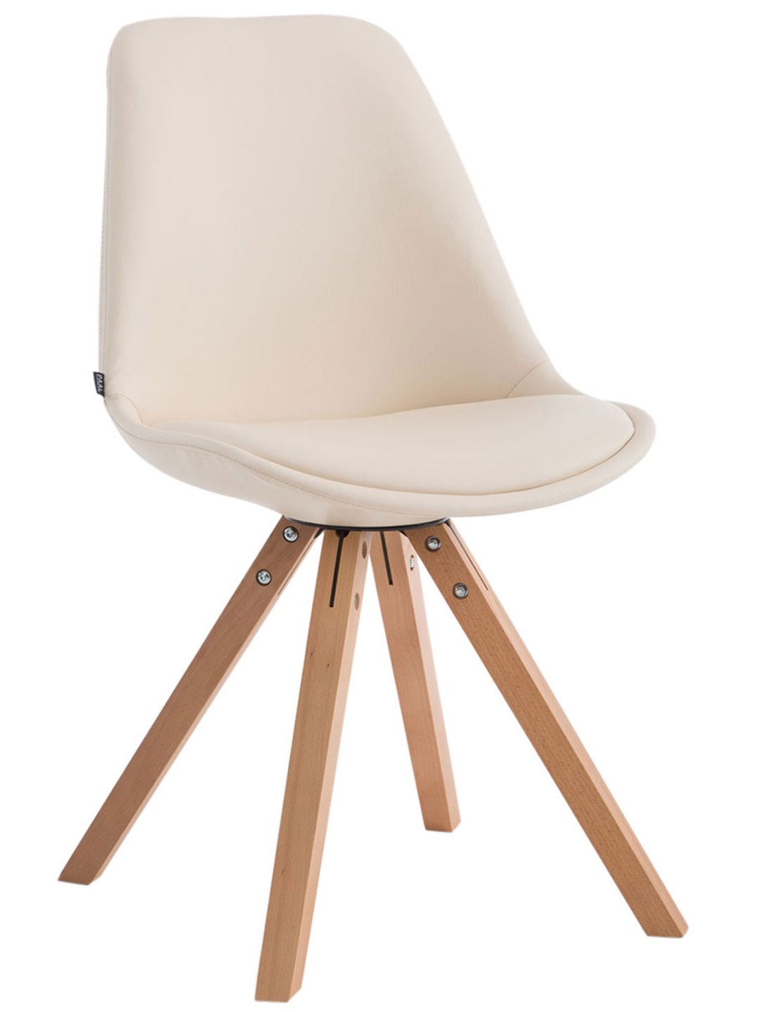 Cadeira para visitantes Laval Natura Square, creme