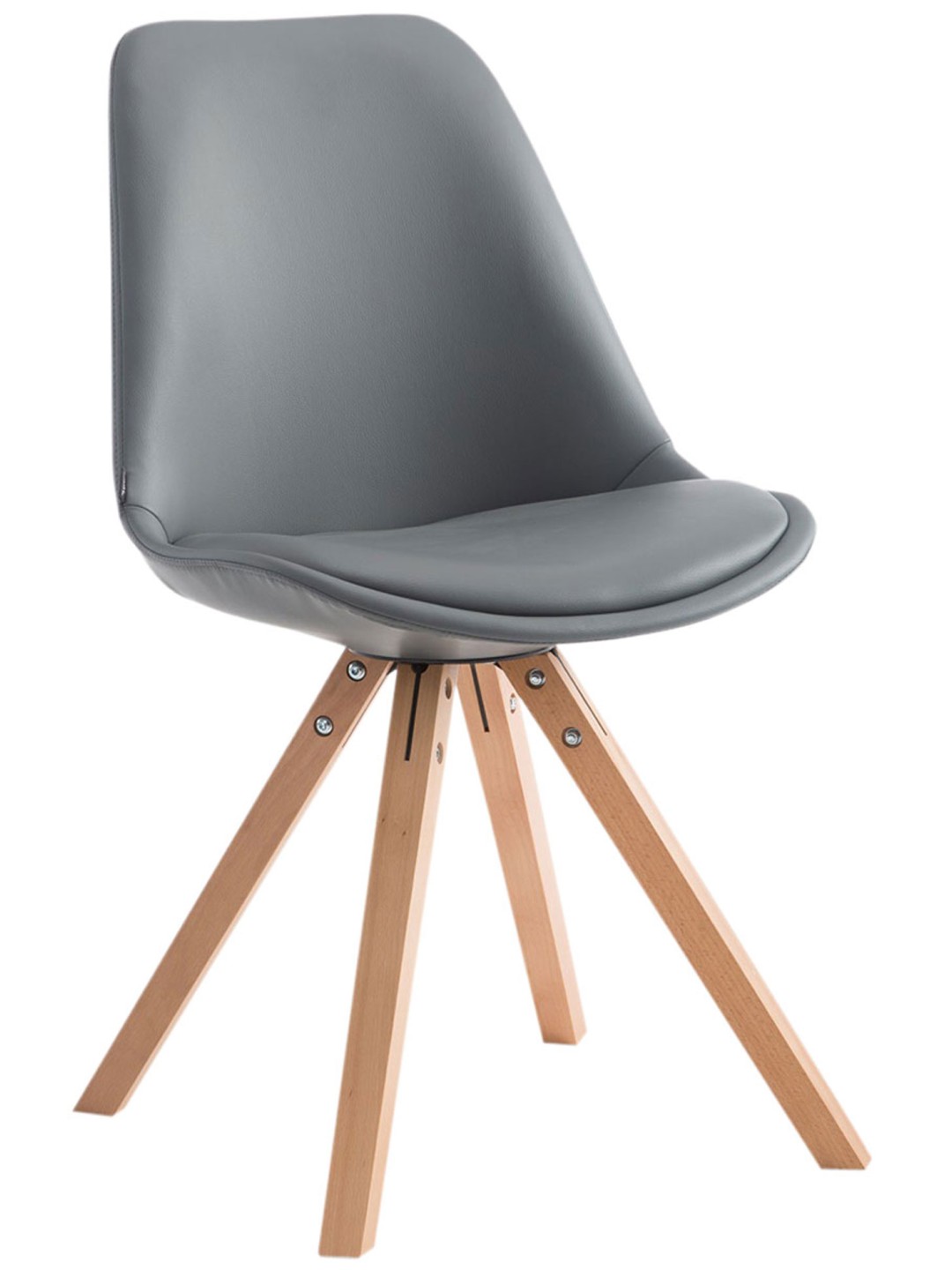 Cadeira para visitantes Laval Natura Square, cinza