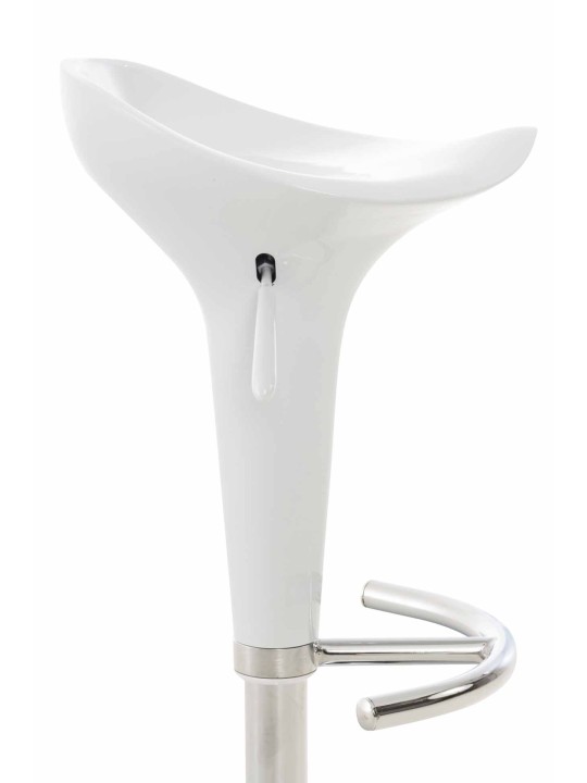 Conjunto de 2 bancos altos Saddle, branco