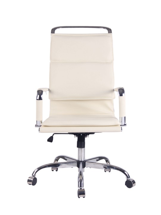 Cadeira de escritório de couro sintético Bedford, creme Cadeira de escritório de couro sintético Bedford, creme