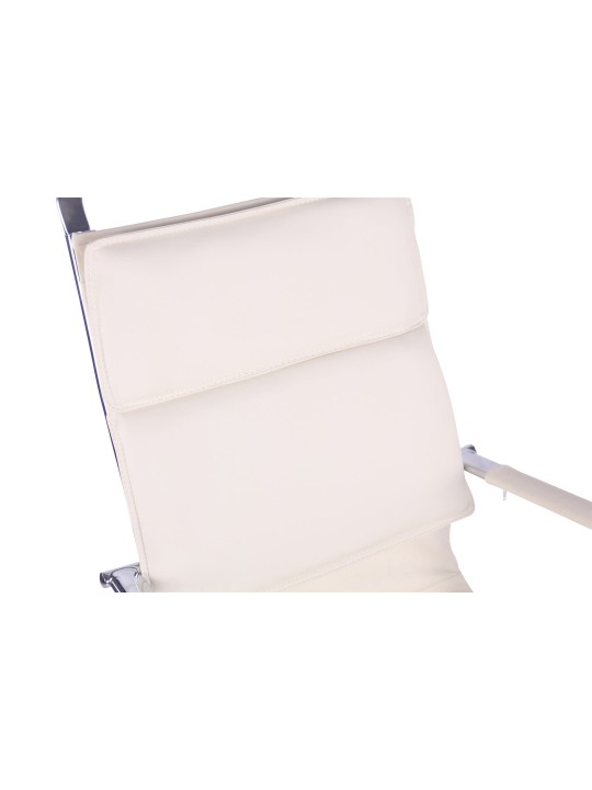 Cadeira de escritório de couro sintético Bedford, creme Cadeira de escritório de couro sintético Bedford, creme