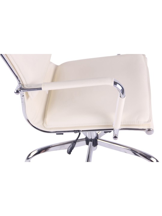 Cadeira de escritório de couro sintético Bedford, creme Cadeira de escritório de couro sintético Bedford, creme