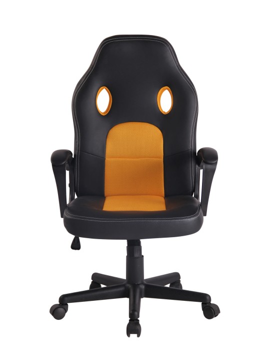 Cadeira de escritório Elbing, preto/amarelo