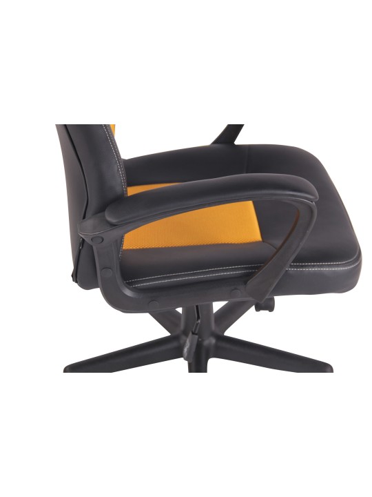 Cadeira de escritório Elbing, preto/amarelo