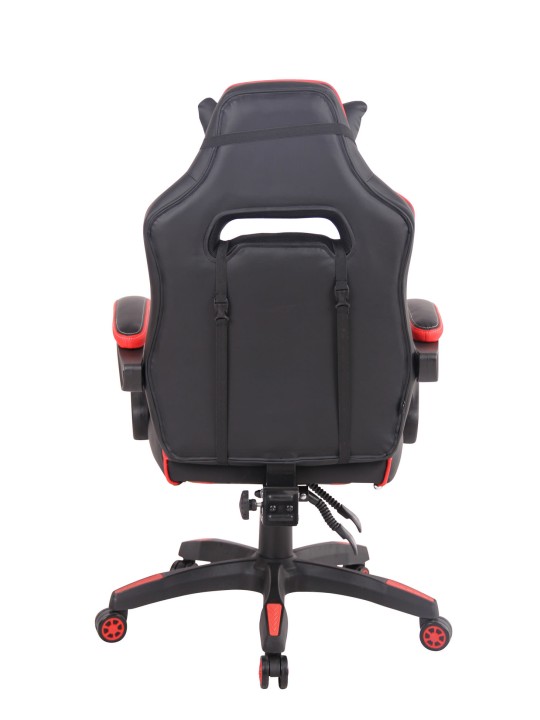 Cadeira de escritório aquecida, preto/vermelho