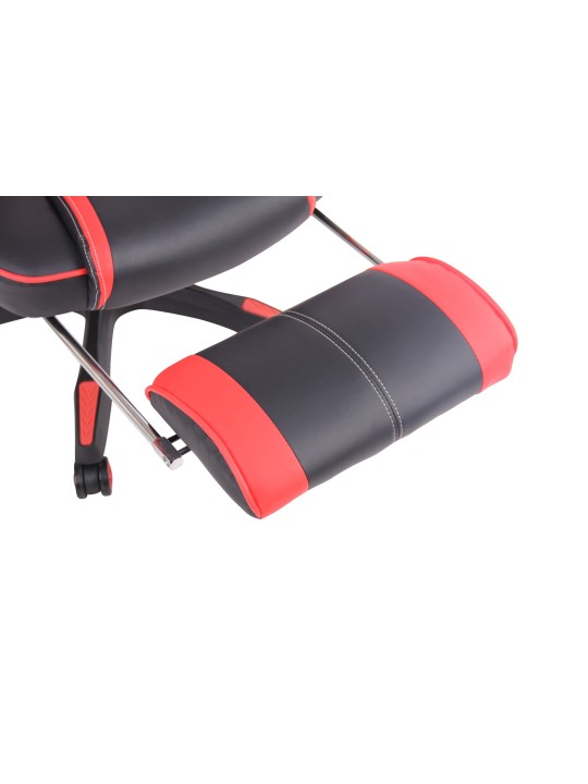 Cadeira de escritório aquecida, preto/vermelho