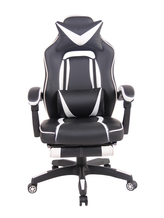 Cadeira de escritório aquecida, preto/branco Cadeira de escritório aquecida, preto/branco