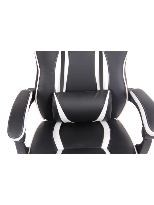 Cadeira de escritório aquecida, preto/branco Cadeira de escritório aquecida, preto/branco