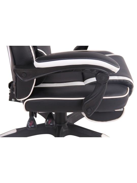 Cadeira de escritório aquecida, preto/branco Cadeira de escritório aquecida, preto/branco