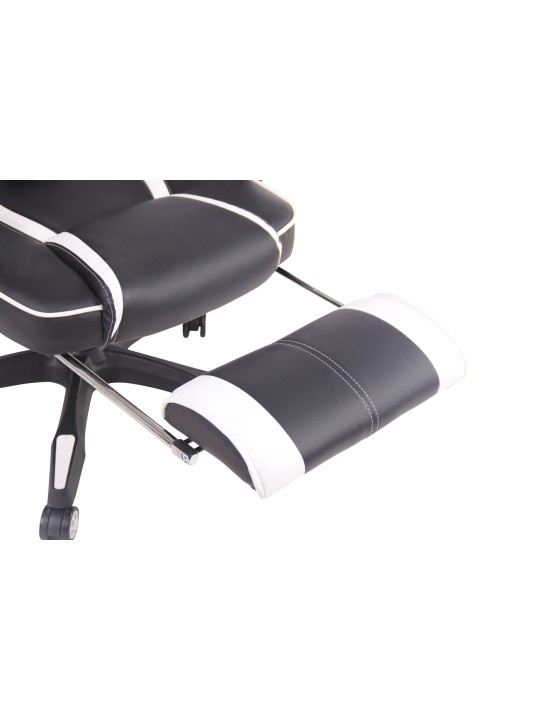 Cadeira de escritório aquecida, preto/branco Cadeira de escritório aquecida, preto/branco
