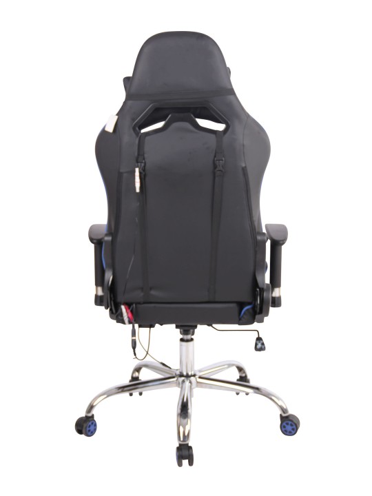 Cadeira de escritório Limit XM couro sintético, preto/azul